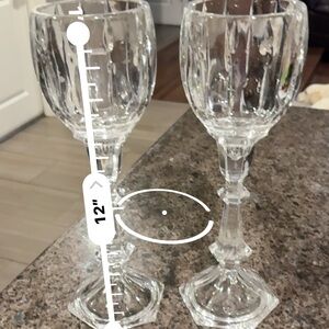 Elegant Heavy Crystal Candle Holders